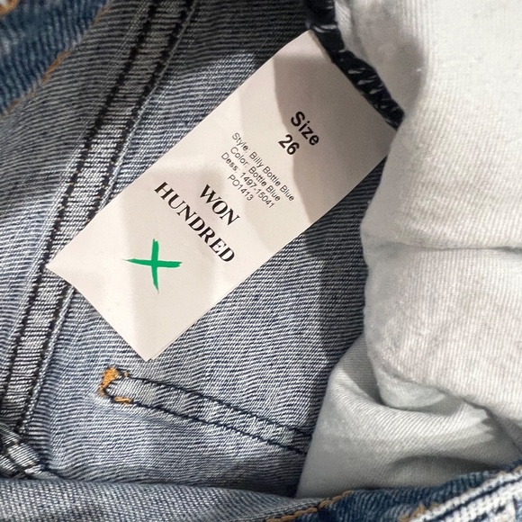 Won Hundred Billy Jeans in Bottle Blue Size 26 - Picture 6 of 9